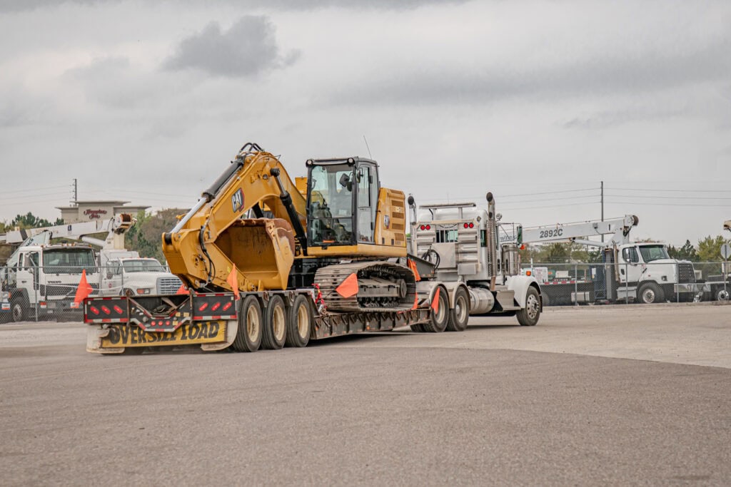 Kenworth Cat Excavator Transport